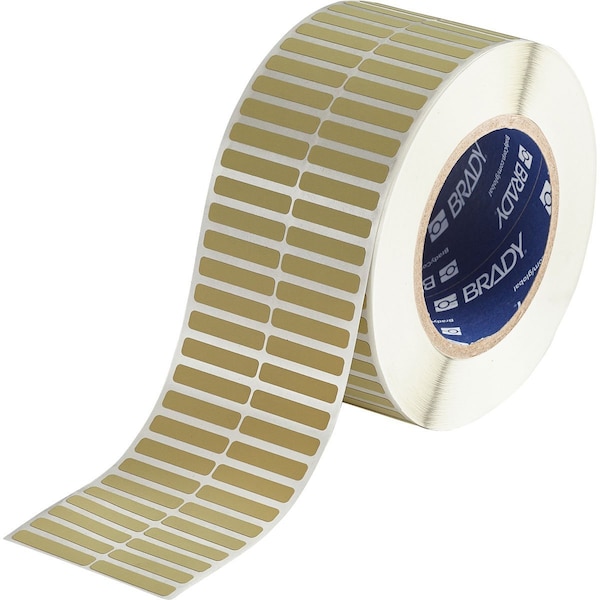 Matte Amber Polyimide Circuit Board Labels 0.25 in H x 1.25 in W Amber 10000/RL